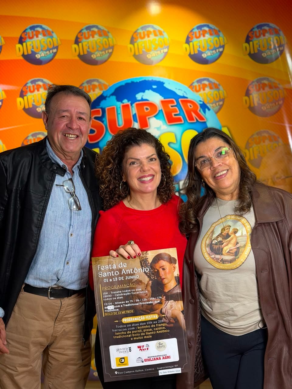 Cida Ayres e José Nalesso anunciam programação da Festa em Louvor a Santo Antônio